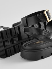Черный - Сандалии на массивной подошве с ремешком вокруг щиколотки Forever Comfort® - Image 8 of 9