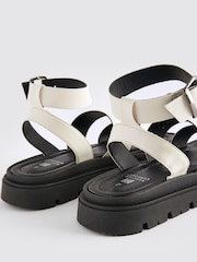 Weiß - Forever Comfort® Sandalen mit Knöchelriemen - Bild 7 von 8