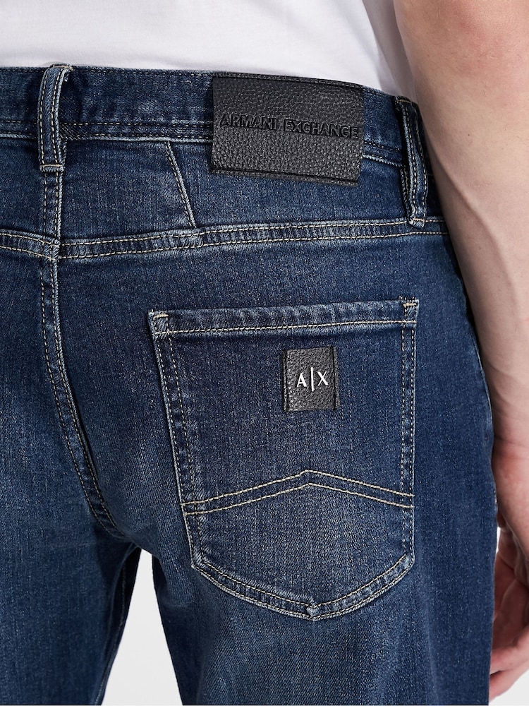 Armani Exchange Straight Fit Mens J16 Jeans - Image 4 of 5