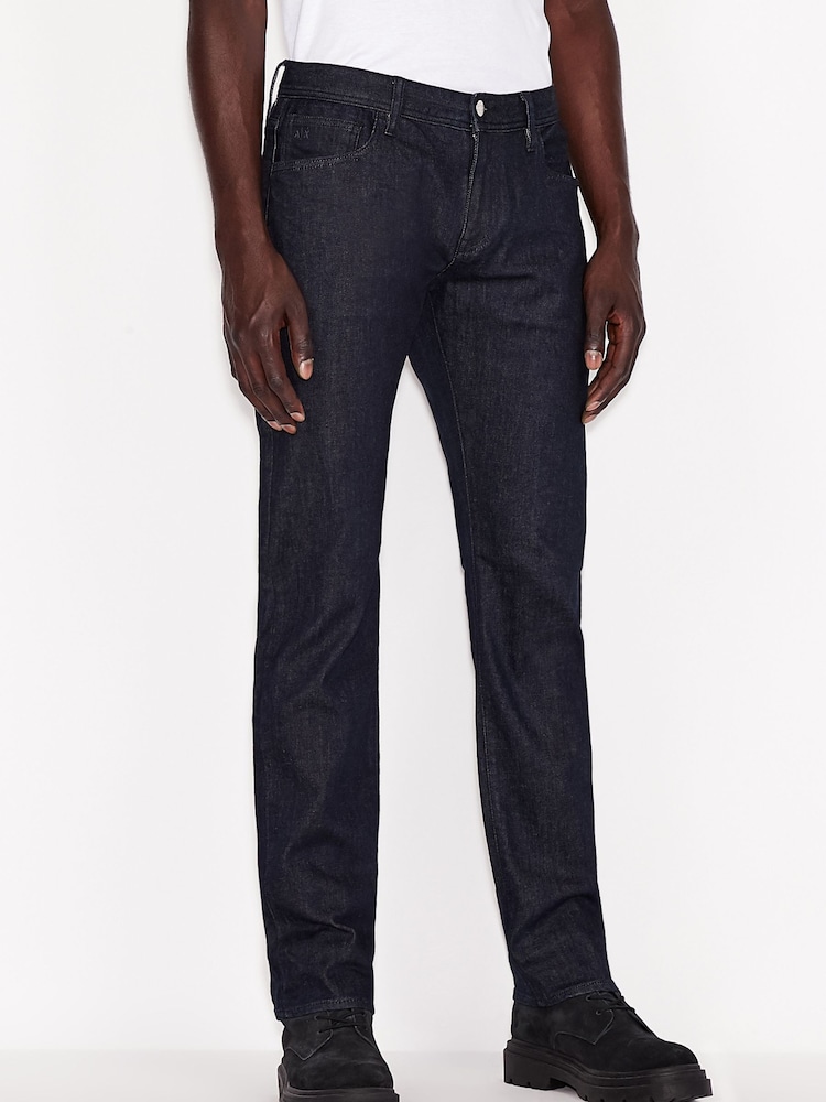 Armani Exchange Slim Fit Denim Rinse Wash J13 Jeans - Image 1 of 5 Armani Exchange Slim Fit Denim Rinse Wash J13 Jeans - Image 1 of 5