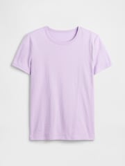 Gap Purple Favourite Crew Neck Short Sleeve T-Shirt - Image 5 of 5