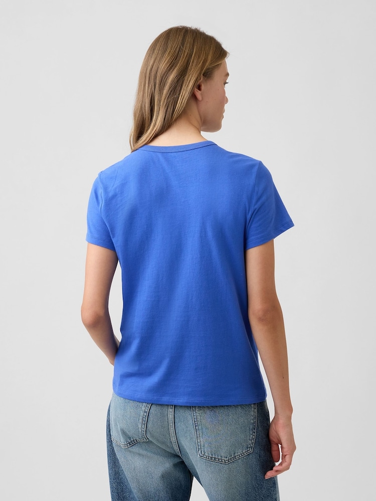 Gap Blue Favourite Crew Neck Short Sleeve T-Shirt - Image 2 of 5