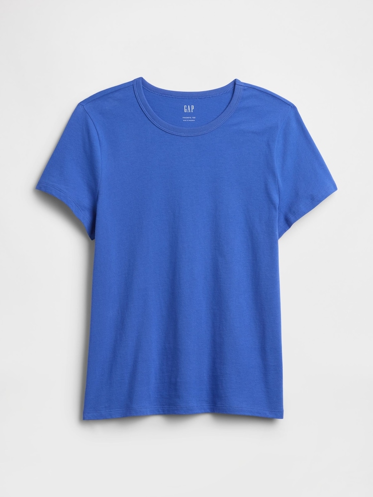 Gap Blue Favourite Crew Neck Short Sleeve T-Shirt - Image 5 of 5
