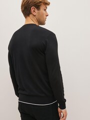 Armani Exchange Cotton Crew Neck Jumper - Image 2 of 5