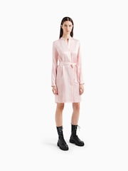 Armani Exchange Pink Shirt Dress - Image 3 of 7