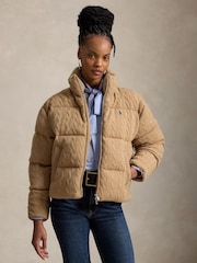 Polo Ralph Lauren Brown Puffer Jacket - Image 3 of 4