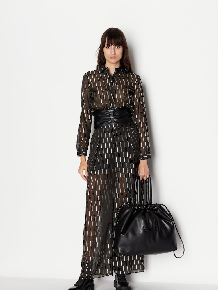 Armani Exchange Fleck Black Shirt - Image 1 of 6