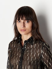 Armani Exchange Fleck Black Shirt - Image 4 of 6