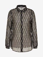 Armani Exchange Fleck Black Shirt - Image 5 of 6