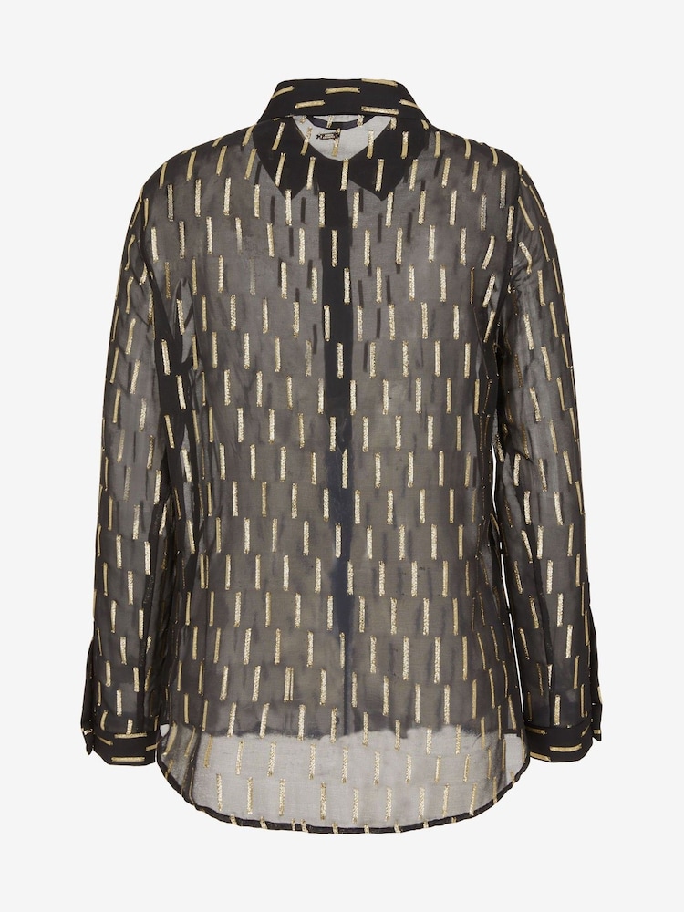 Armani Exchange Fleck Black Shirt - Image 6 of 6