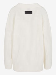 Armani Exchange Cream Polo Neck Jumper - Image 2 of 2