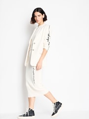 Armani Exchange Cream Knitted Vest - Image 1 of 6