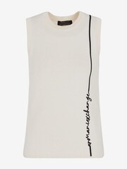 Armani Exchange Cream Knitted Vest - Image 5 of 6