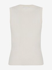 Armani Exchange Cream Knitted Vest - Image 6 of 6