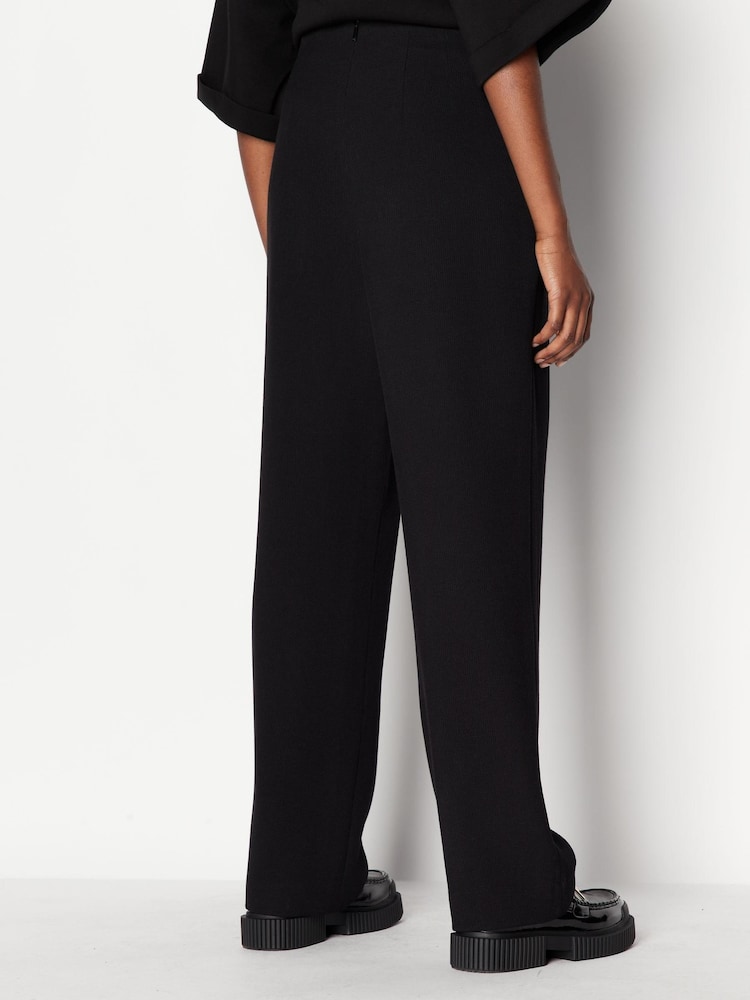 Armani Exchange Wide Leg Black Trousers - Image 2 of 6