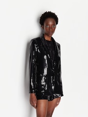 Armani Exchange Sequin Black Blazer - Image 1 of 6