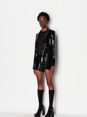 Armani Exchange Sequin Black Blazer - Image 3 of 6