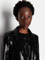 Armani Exchange Sequin Black Blazer - Image 4 of 6