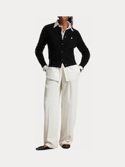 Polo Ralph Lauren Black Knit Sweater Cardigan - Image 3 of 9