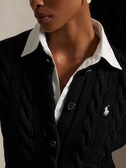 Polo Ralph Lauren Black Knit Sweater Cardigan - Image 4 of 9
