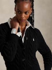 Polo Ralph Lauren Black Knit Sweater Cardigan - Image 5 of 9