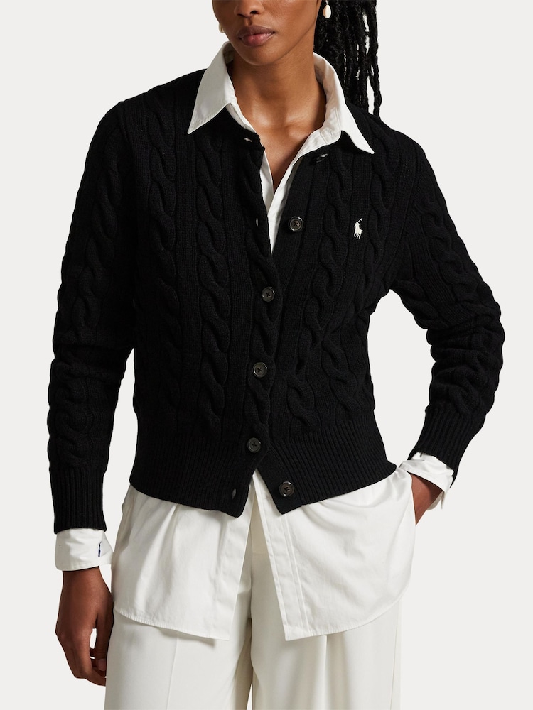 Polo Ralph Lauren Black Knit Sweater Cardigan - Image 9 of 9