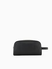 Armani Exchange 100% Cotton Logo Black Washbag - Image 3 of 6