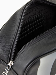 Armani Exchange 100% Cotton Logo Black Washbag - Image 5 of 6