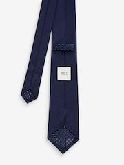 Navy Blue Silk Tie - Image 1 of 2