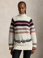 Polo Ralph Lauren Cream Fairisle Sweater - Image 1 of 4