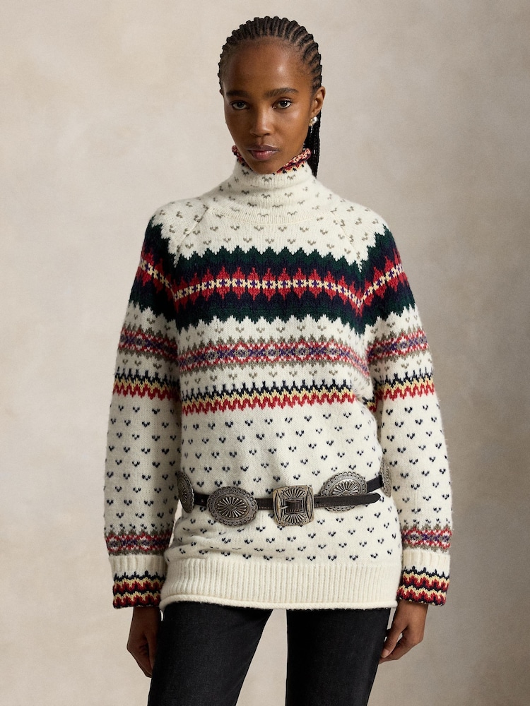 Polo Ralph Lauren Cream Fairisle Sweater - Image 1 of 4