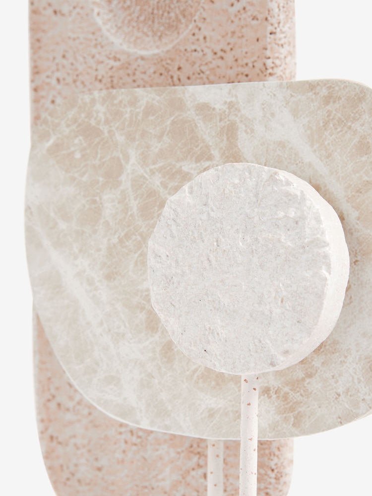Cream Marble Effect Abstract Sculpture - Image 2 of 5 Cream Marble Effect Abstract Sculpture - Image 2 of 5