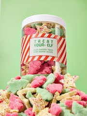 Sweet Me Keep Me Christmas Fizzy Trees And Snowie Stars 600g Sweet Jar - Image 1 of 5