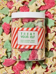 Sweet Me Keep Me Christmas Fizzy Trees And Snowie Stars 600g Sweet Jar - Image 2 of 5