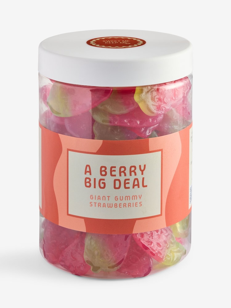 Sweet Me Keep Me Giant Strawberries 750g Sweet Jar - Image 5 of 5 Sweet Me Keep Me Giant Strawberries 750g Sweet Jar - Image 5 of 5