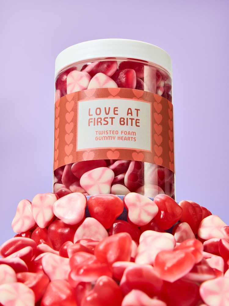 Sweet Me Keep Me Gummy Twisted Hearts 800g Sweet Jar - Image 1 of 4 Sweet Me Keep Me Gummy Twisted Hearts 800g Sweet Jar - Image 1 of 4