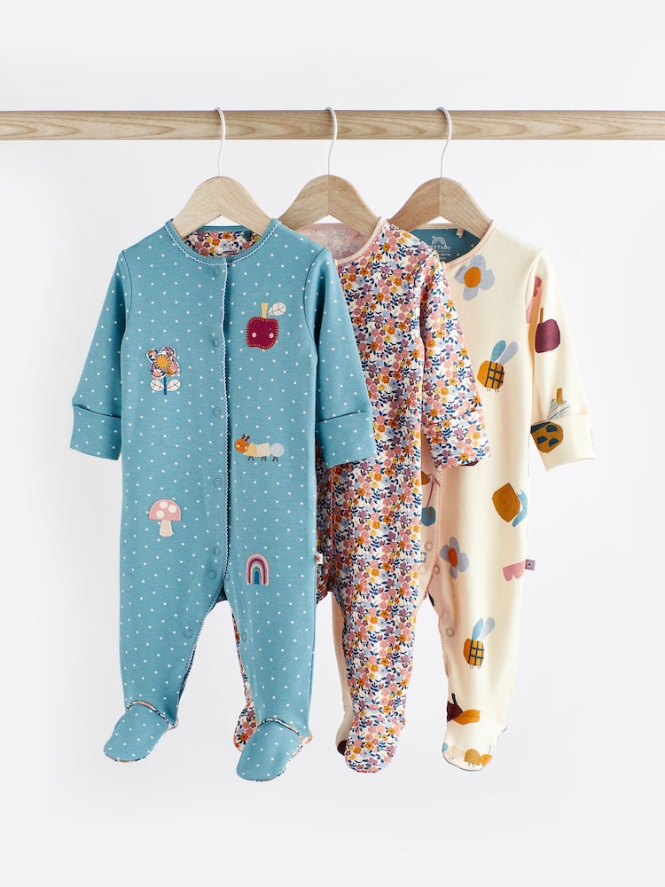 Modrozelena modra - Otroška oblačila za spanje Character 3 Pack (0-2yrs) - Slika 1 iz 9 Modrozelena modra - Otroška oblačila za spanje Character 3 Pack (0-2yrs) - Slika 1 iz 9