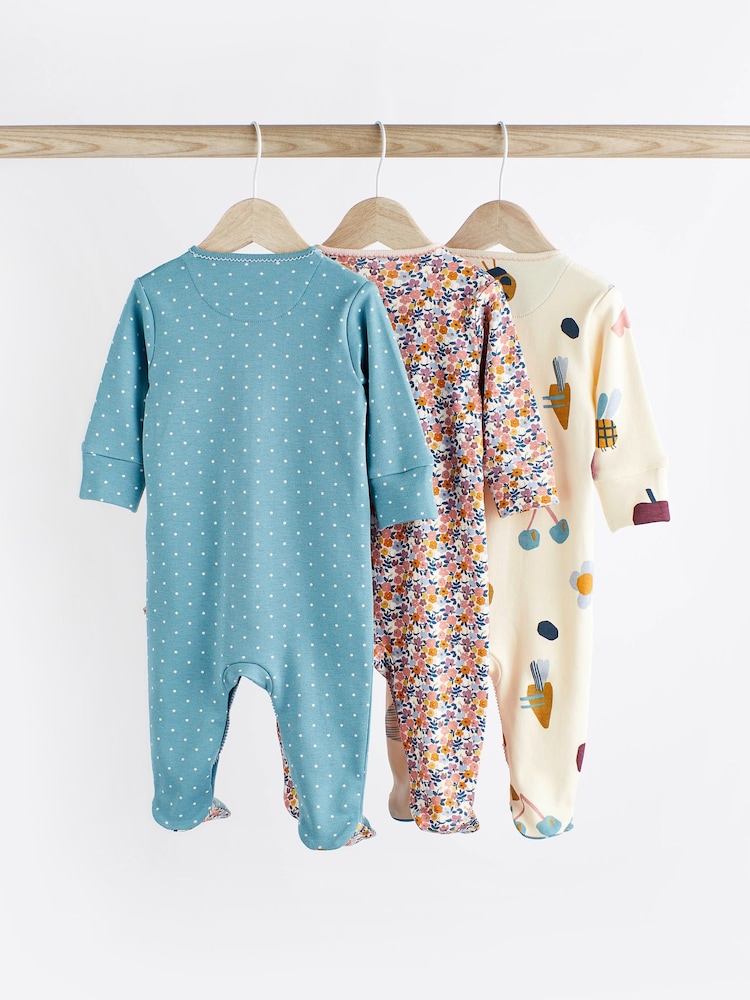 Modrozelena modra - Otroška oblačila za spanje Character 3 Pack (0-2yrs) - Slika 2 iz 9