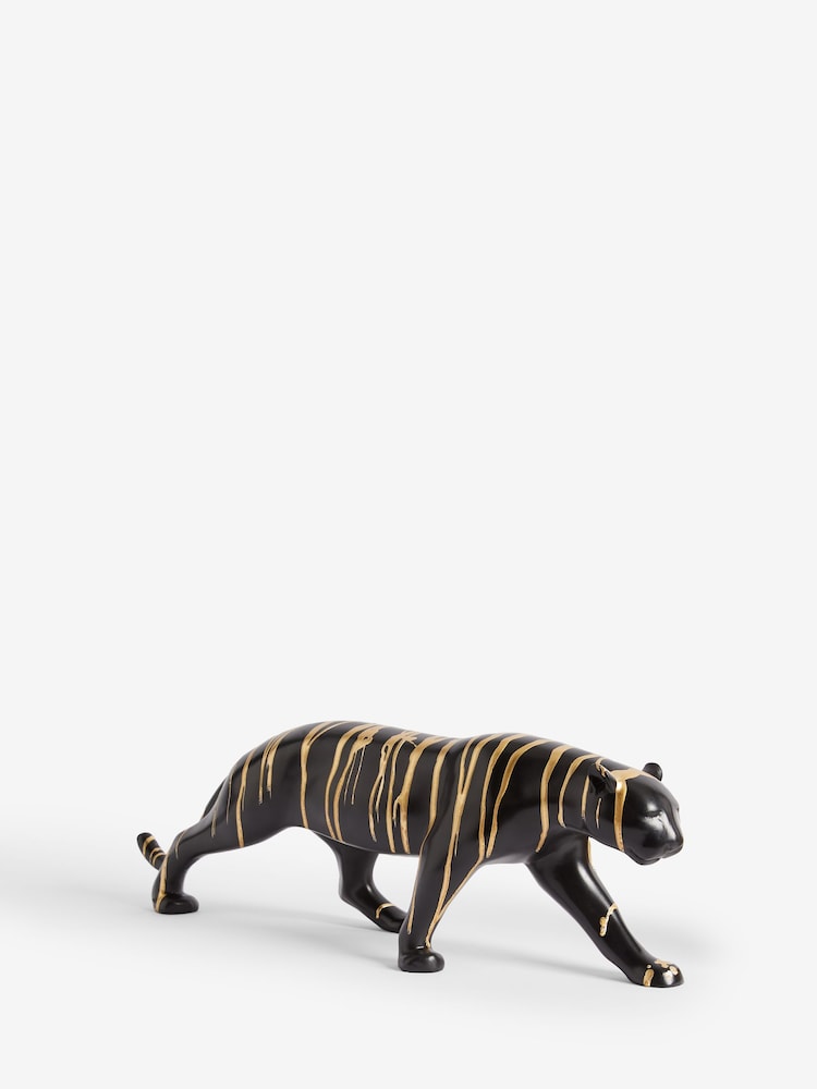Black Petra the Panther Gold Drip Ornament - Image 2 of 4