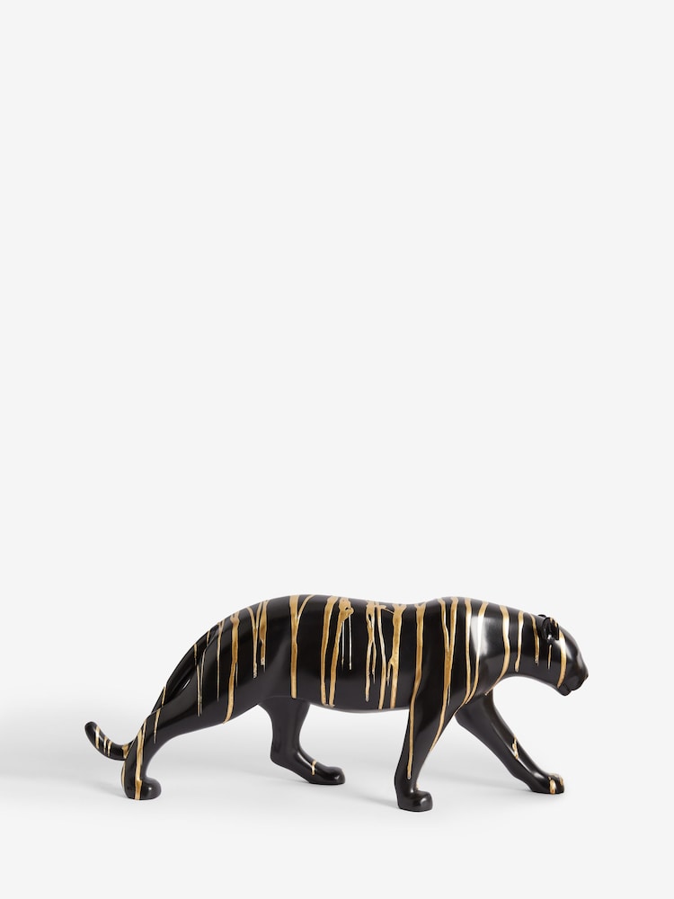 Black Petra the Panther Gold Drip Ornament - Image 3 of 4