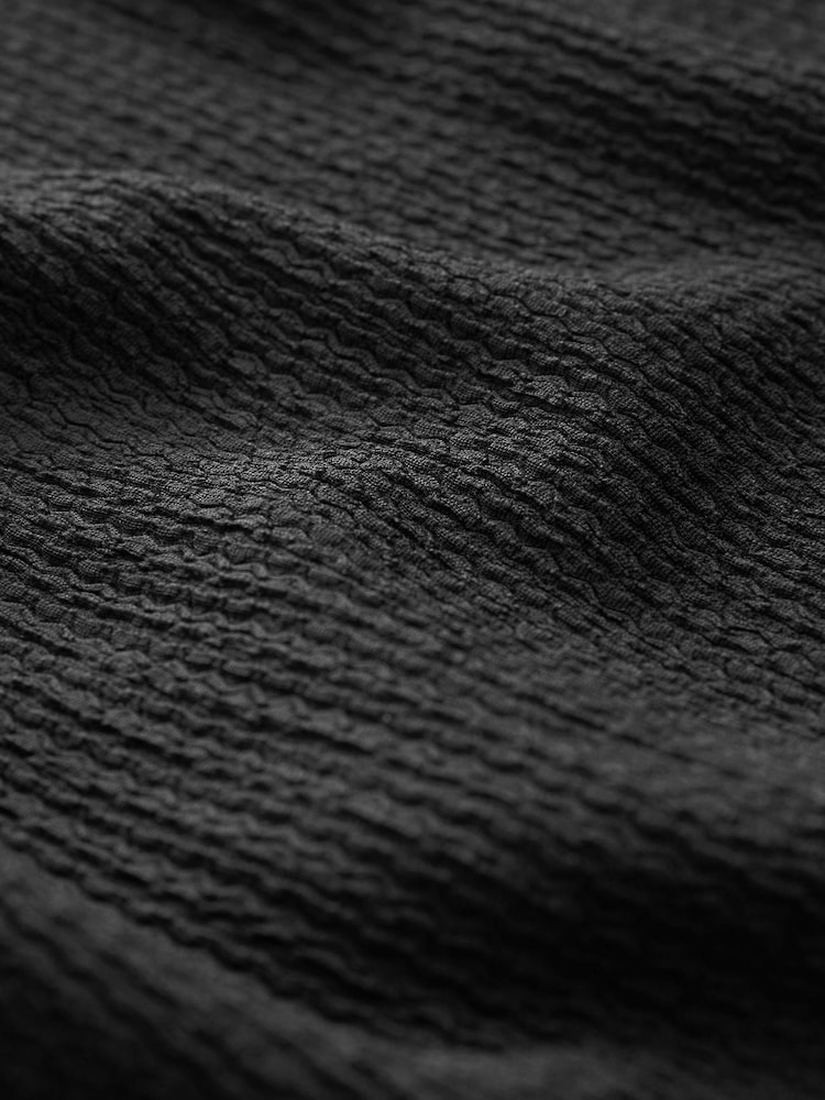 Black Long Sleeve Ladder Detail Mini Dress - Image 5 of 5 Black Long Sleeve Ladder Detail Mini Dress - Image 5 of 5
