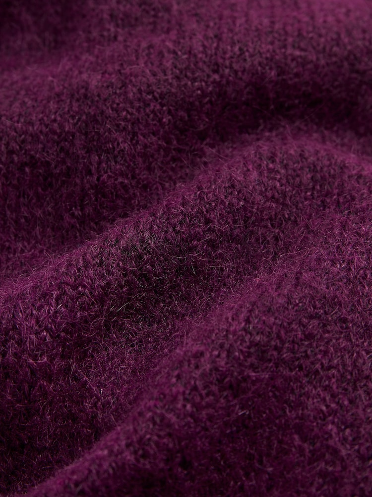 Friends Like These Burgundy Red Oversized Brushed Triangle Scarf - Image 2 of 6