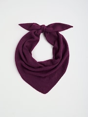 Friends Like These Burgundy Red Oversized Brushed Triangle Scarf - Image 4 of 6