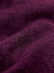 Friends Like These Burgundy Red Oversized Brushed Triangle Scarf - Image 5 of 6