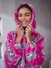 Pink Scion At Next Lionel the Leopard - Scion at Next Mr Fox Oversized Blanket Hoodie - Obraz 3 z 7