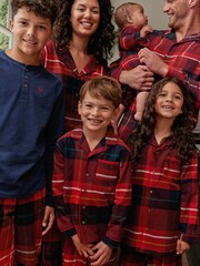 Red Check Matching Family Womens Christmas Cotton Pyjamas - Image 2 of 8