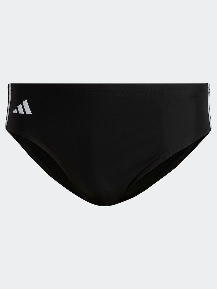adidas Black Classic 3-Stripes Swim Boxers - Image 6 of 6