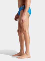 adidas Blue Classic 3-Stripes Swim Trunks - Image 2 of 7
