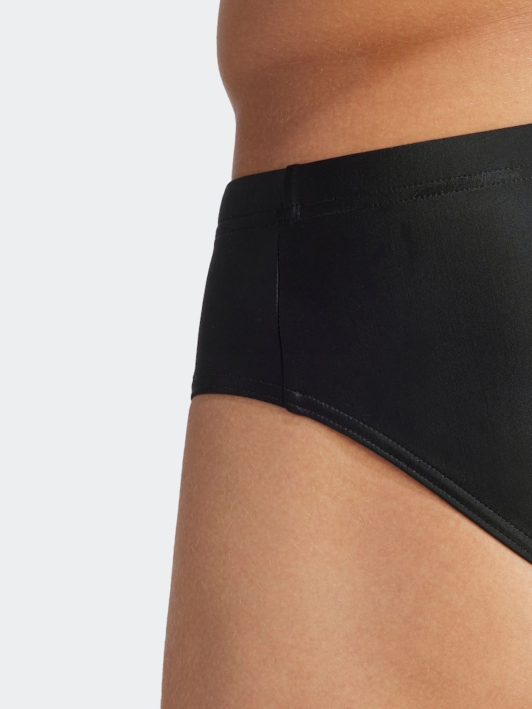 adidas Black Solid Swim Trunks - Image 5 of 6