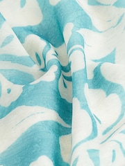 Grün/Blau bedruckt - Sommer-Camisole mit Schulterschürung - Bild 6 von 6
